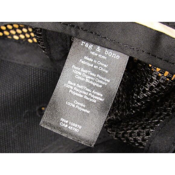 Rag & Bone New York Women\'s Addison Black Mesh Cap RN#108879